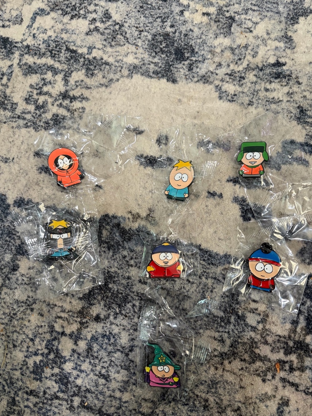 South Park Enamel Pin Set NWT 7pc Lot Cartman Stan Kyle Kenny Butters